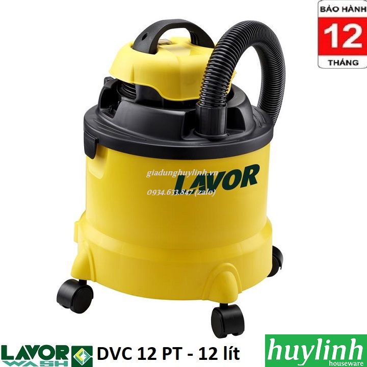Máy hút bụi Lavor DVC 12 PT - 12 lít