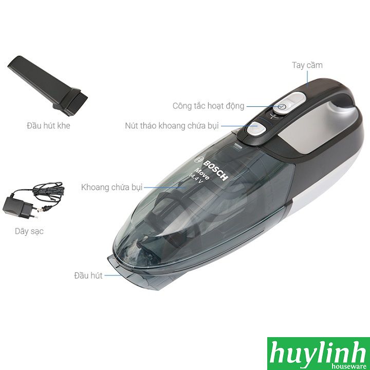 Máy hút bụi dùng pin Bosch BHN14090 – Chính hãng 2