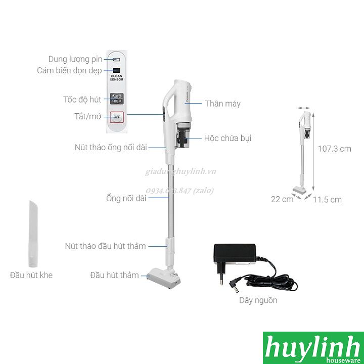 Máy hút bụi dùng pin Panasonic MC-SB30JW049