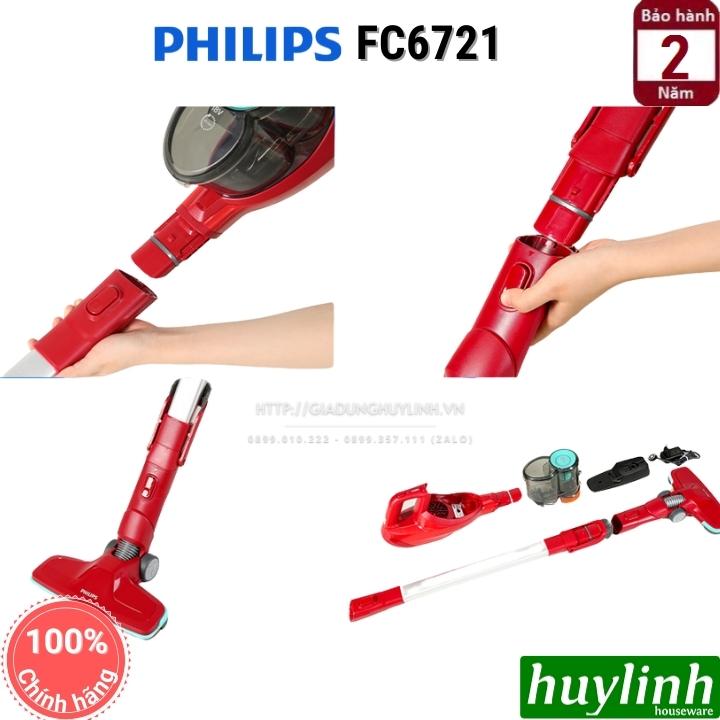 Máy hút bụi không dây có cán Philips FC6721/01 - Chính hãng 4
