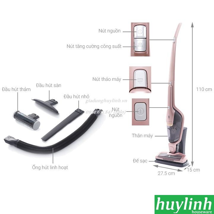 Máy hút bụi không dây Electrolux ZB3314AK  2