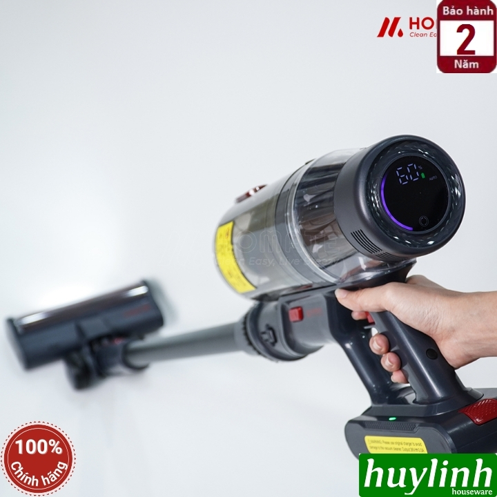 Máy hút bụi không dây dùng pin Homate M550D - 500W - pin 2500mAh 2