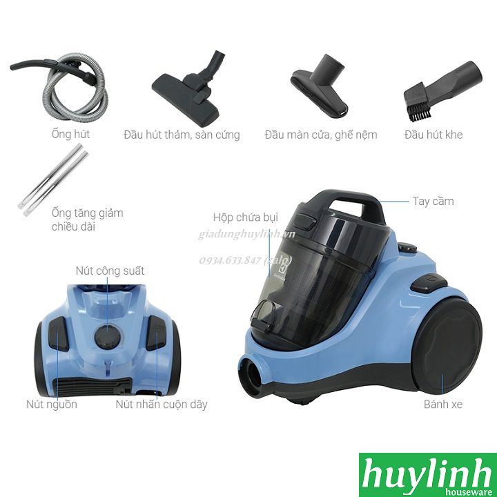 Máy hút bụi Electrolux EC31-2BB - 1800W 2