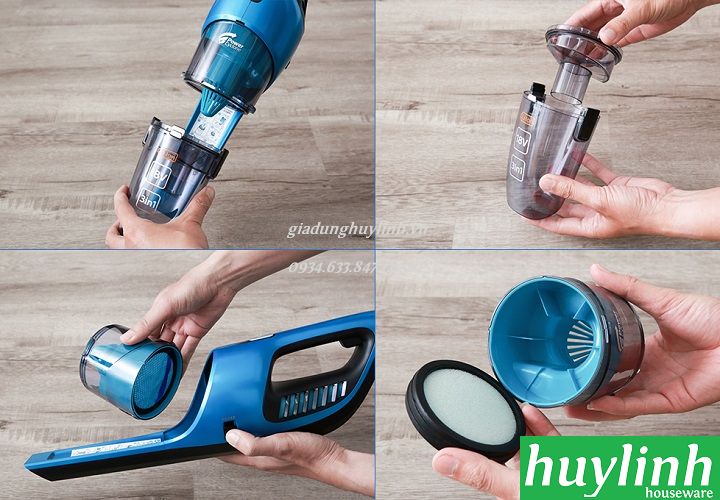 Máy hút bụi lau sàn 3 trong 1 Philips FC6404 – 18V 5