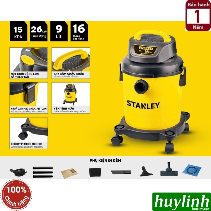 Máy hút bụi khô và ướt Stanley SL19128PA 2
