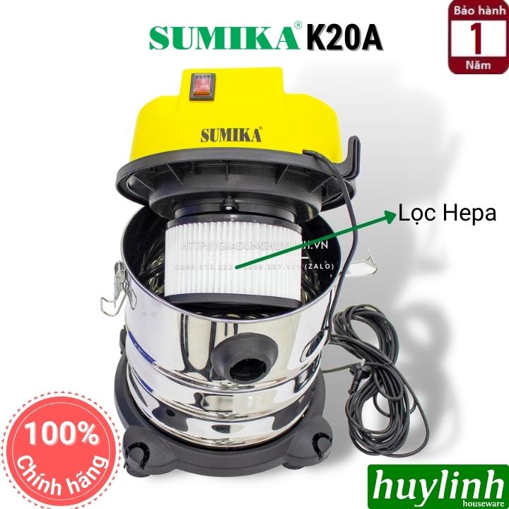 Máy hút bụi Sumika K20A - 20 lít - Hút khô + hút ướt + thổi bụi 2