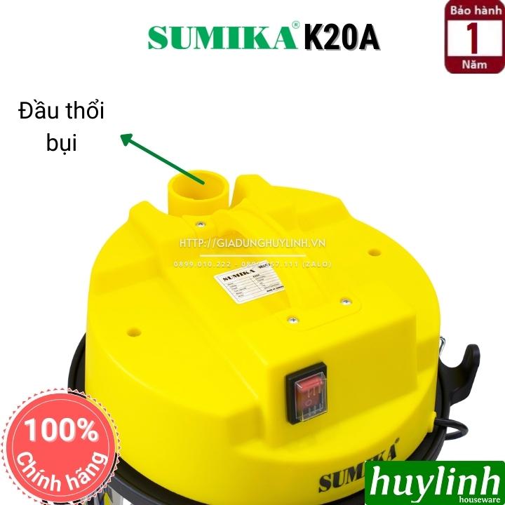 Máy hút bụi Sumika K20A - 20 lít - Hút khô + hút ướt + thổi bụi 4