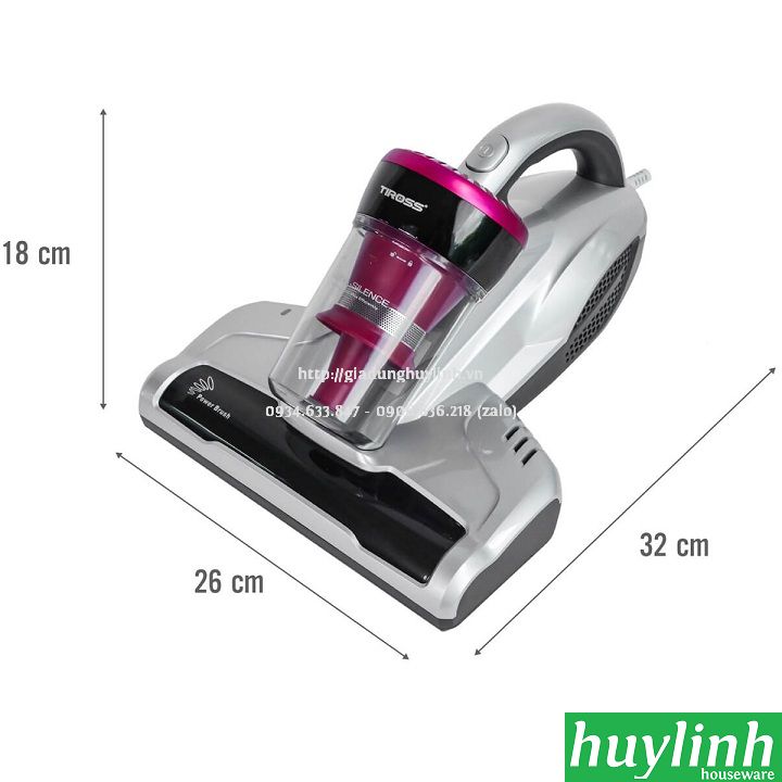 Máy hút bụi trên giường, sofa Tiross TS9305 2