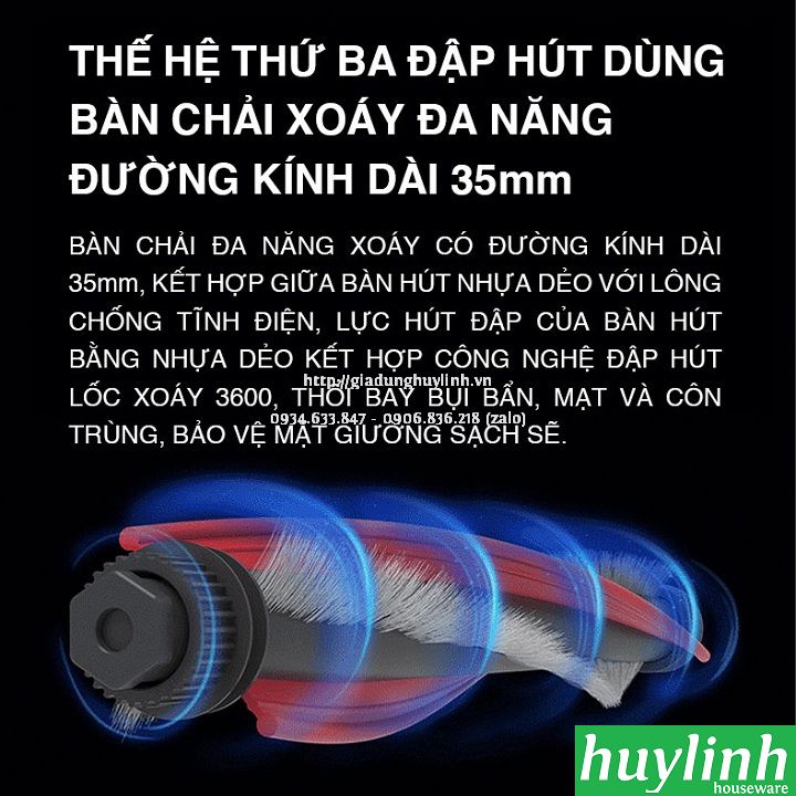 Máy hút bụi trên giường, sofa Tiross TS9305 5