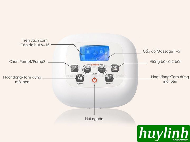 Máy hút sữa điện đôi độc lập Cimilre S5 Plus - Made in Hàn Quốc 2