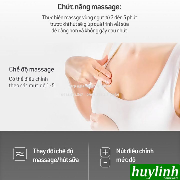 Máy hút sữa điện không dây Cimilre Free T - Made in Hàn Quốc 6