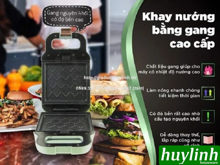 Máy làm - nướng bánh Sandwich Perfect PF-833 - 600W 3