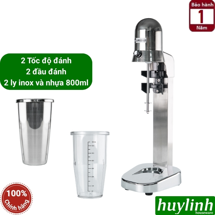 Máy khuấy trà - đánh sữa cà phê Unibar UBS-280 - 280W - 2 đầu đánh - 2 ly 800ml 3