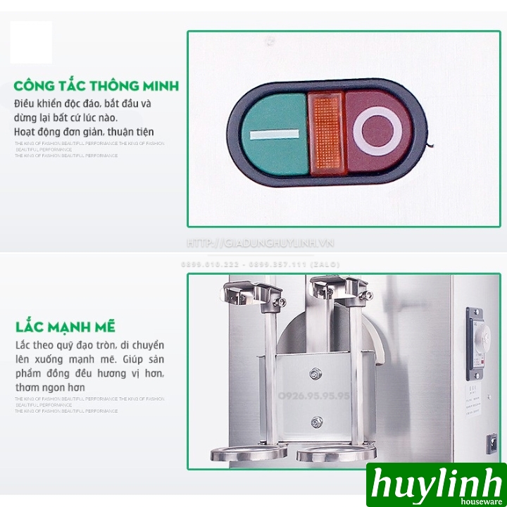 Máy lắc cốc trà sữa đôi FEST LJY120-2 3