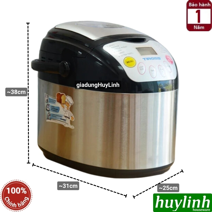 Máy làm bánh mì Tiross TS821 3