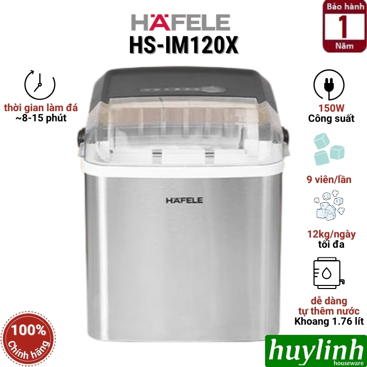 Máy làm đá viên Hafele HS-IM120X