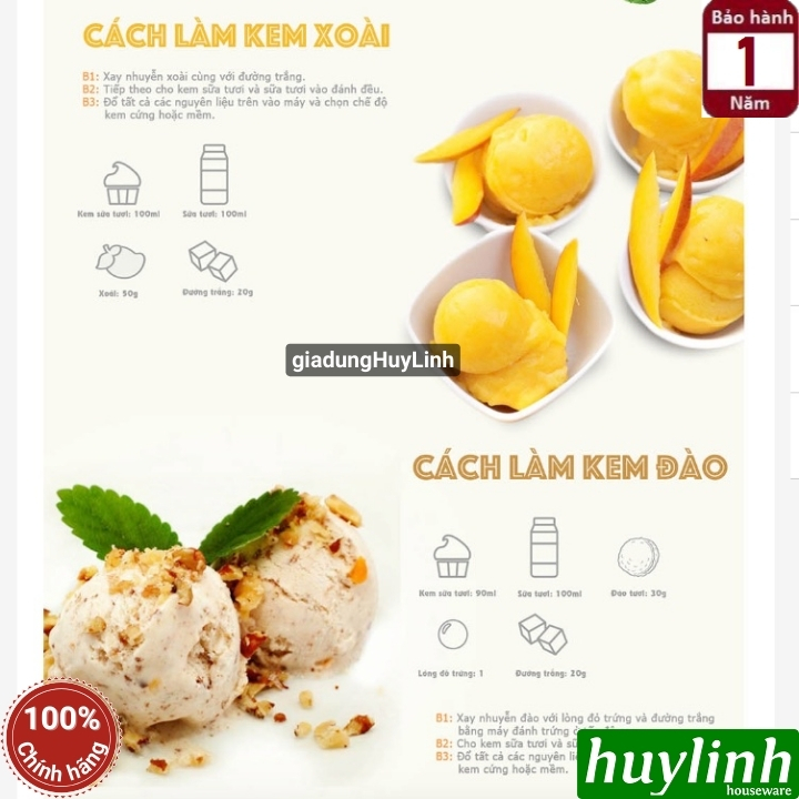 Máy làm kem Tiross TS9090 5