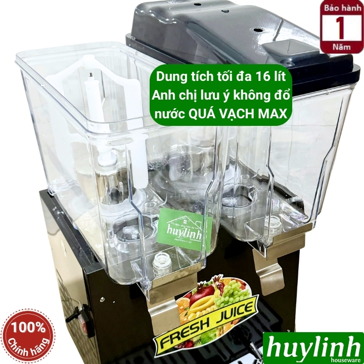 Máy làm lạnh nước uống 2 ngăn dung tích 16 lít 6