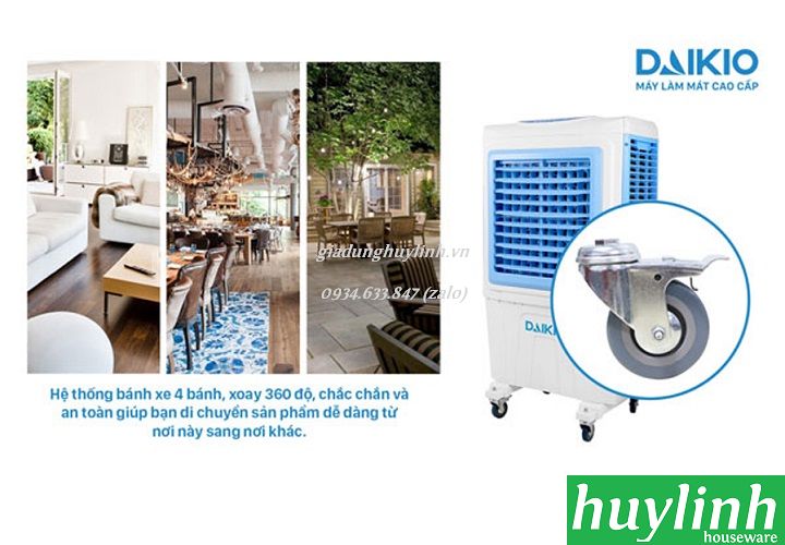 Máy làm mát Daikio DKA-05000B (DK-5000B) - Có Remote - giadunghuylinh.vn 5