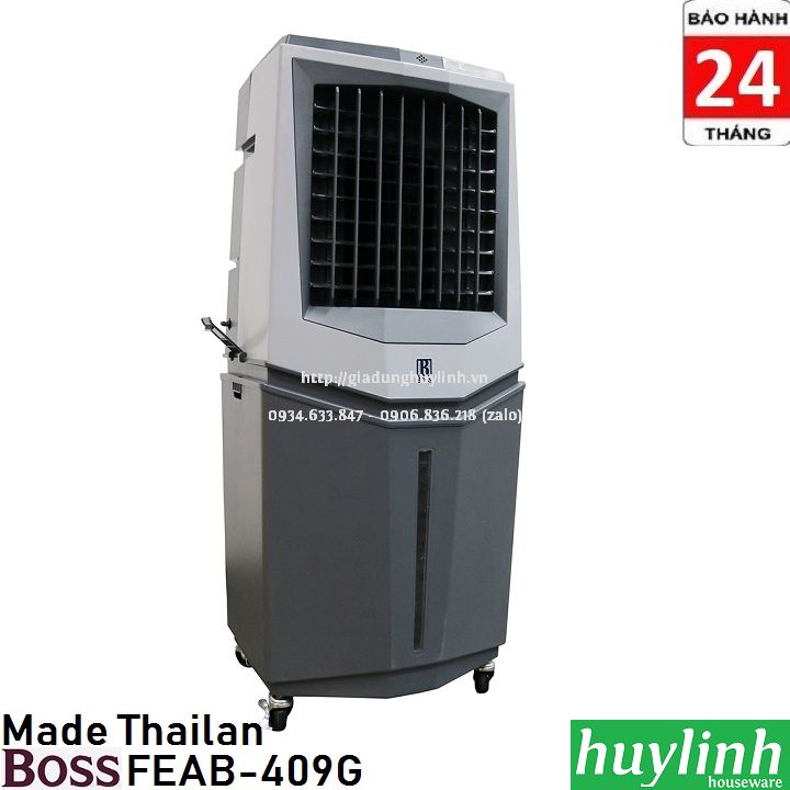 Máy làm mát không khí Boss FEAB-409G - Made in Thái Lan - Tặng vợt muỗi MSH-021