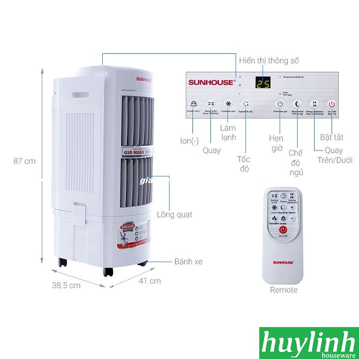 máy làm mát sunhouse shd7722 2