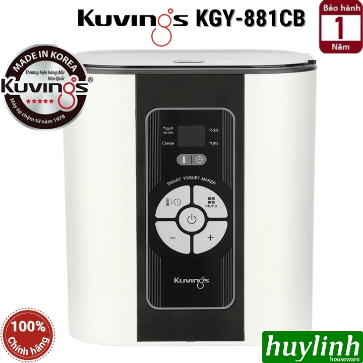Máy làm sữa chua phô mai dưa muối Kuvings KGY-881CB - 9 trong 1 - Sản xuất tại Hàn Quốc
