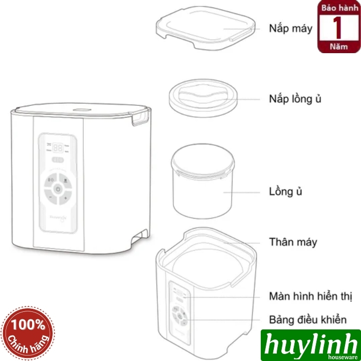 Máy làm sữa chua phô mai dưa muối Kuvings KGY-881CB - 9 trong 1 - Sản xuất tại Hàn Quốc 2