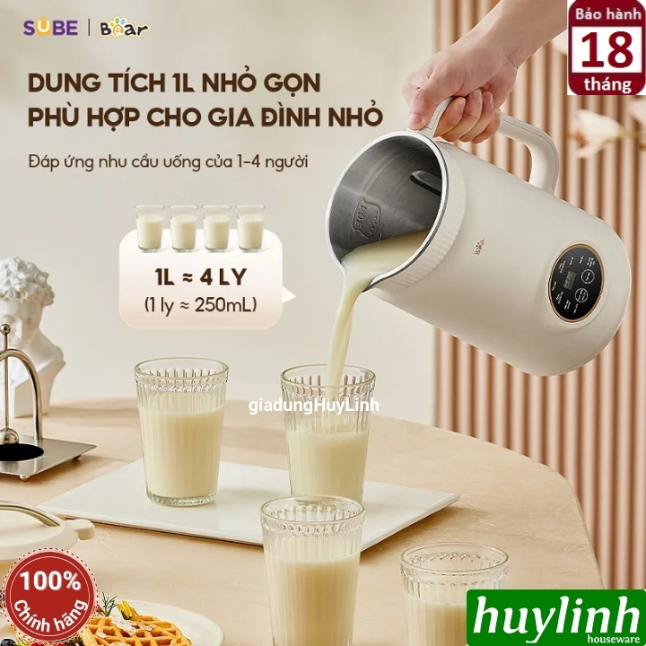 Máy làm sữa hạt mini Bear SB-SH09Q 7