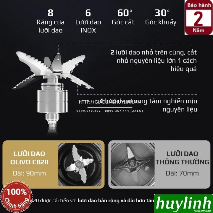 Máy xay nấu sữa hạt đa năng Olivo CB20 - 1.75 lít - 2 Cối 7