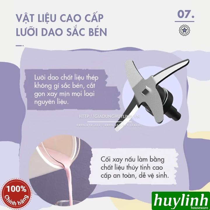 Máy xay nấu sữa hạt mini Dingo DCB500 - 600ml - Đa chức năng 8