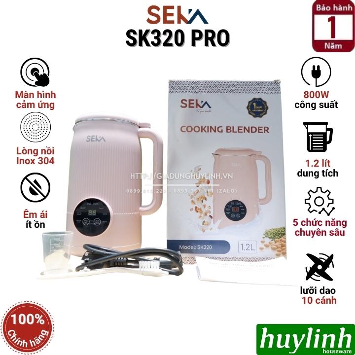 Máy làm sữa hạt mini SEKA SK320 PRO - 1.2 lít - 800W - 5 chức năng