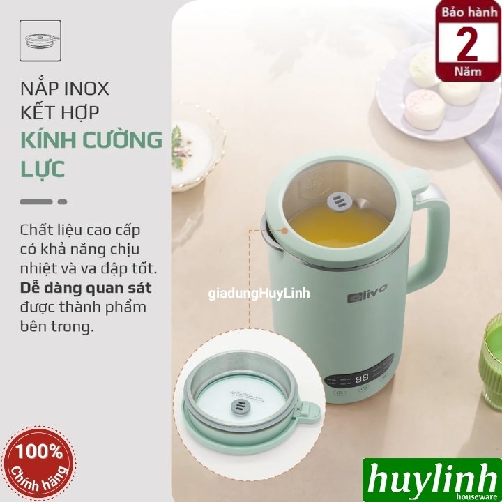 Máy xay nấu sữa hạt mini Olivo CB1000 - Dung tích 1000ml - 9 Chức năng 5