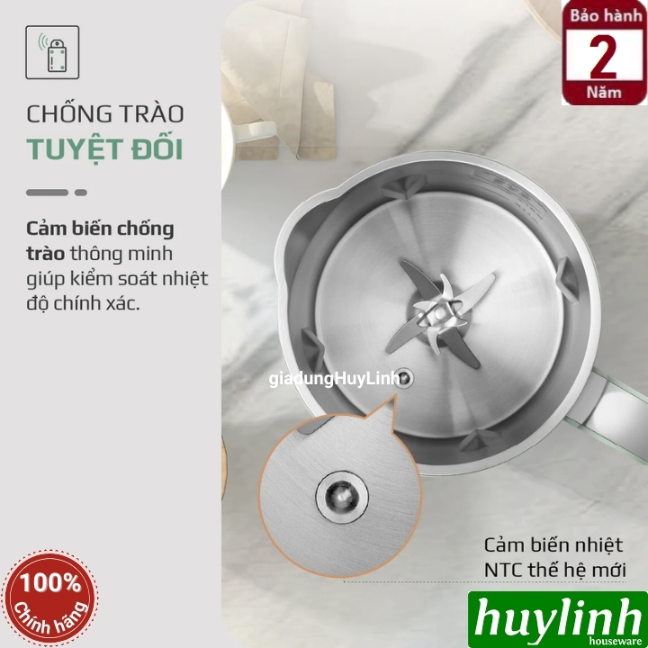 Máy xay nấu sữa hạt mini Olivo CB1000 - Dung tích 1000ml - 9 Chức năng 6