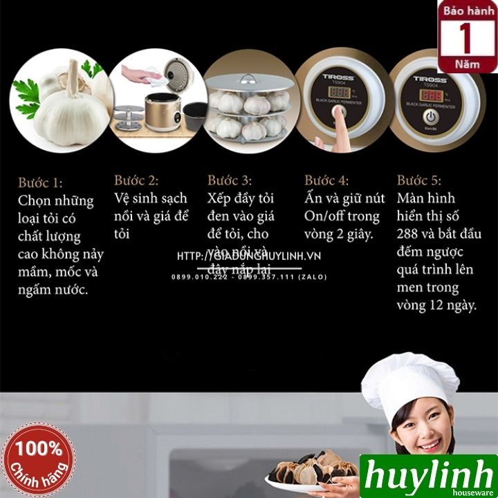 Máy làm tỏi đen Tiross TS904 - 5 lít 6