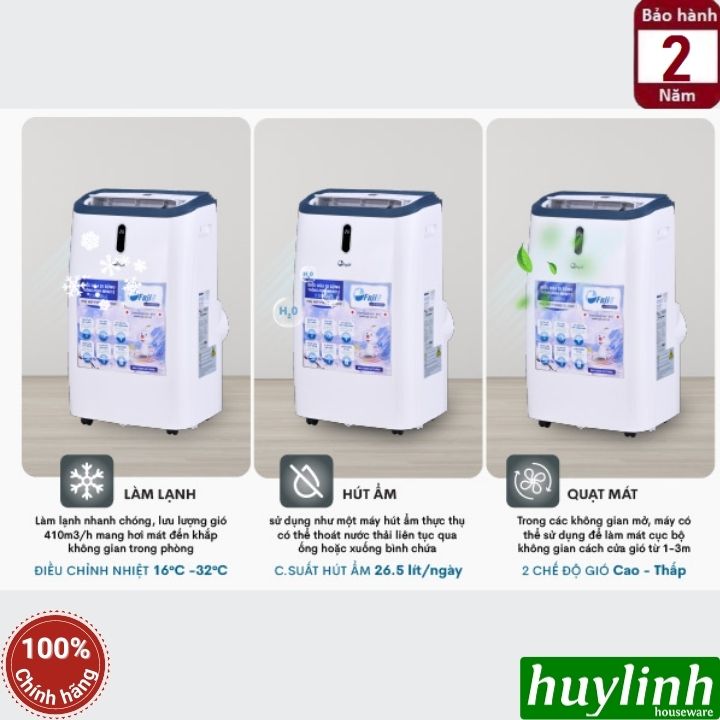 Máy lạnh - điều hoà di động Fujie MPAC12 - Công suất 12000BTU (1.5HP) 5