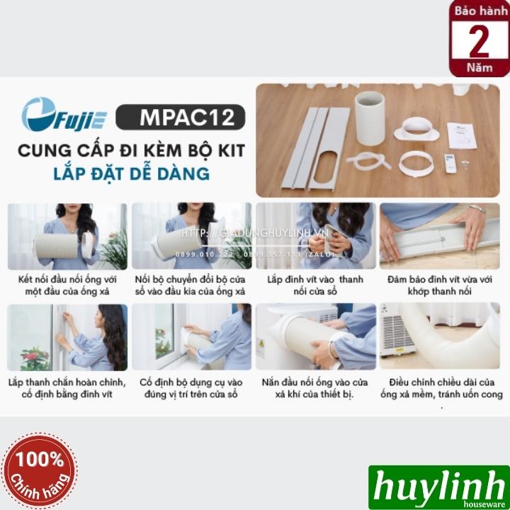 Máy lạnh - điều hoà di động Fujie MPAC12 - Công suất 12000BTU (1.5HP) 7