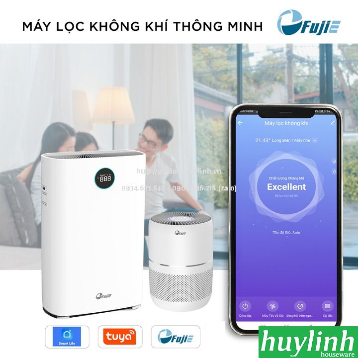 Máy lọc không khí Fujie AP300 - 16m2 - Hepa 3M - Điều khiển Wifi 4