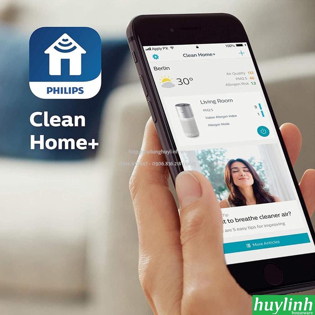 Máy lọc không khí Philips AC3033/10 - 104m2 - Chính hãng 4