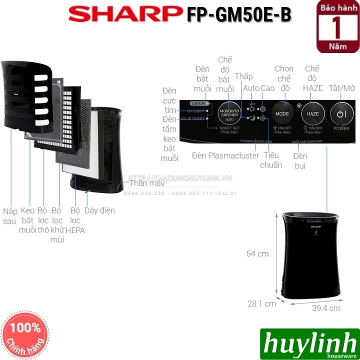 Máy lọc không khí, bắt muỗi Sharp FP-GM50E - 40m2 2