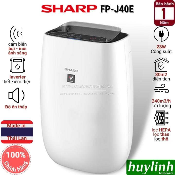 Máy lọc không khí Sharp FP-J40E-W l