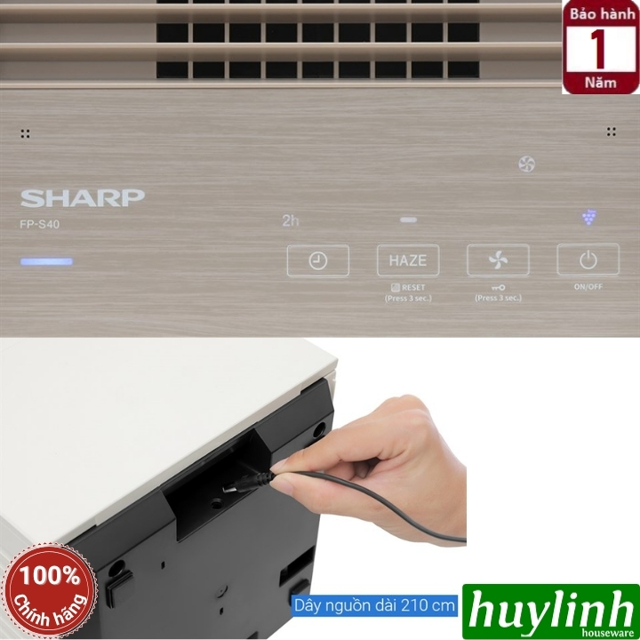 Máy lọc không khí Sharp FP-S40V-W 6