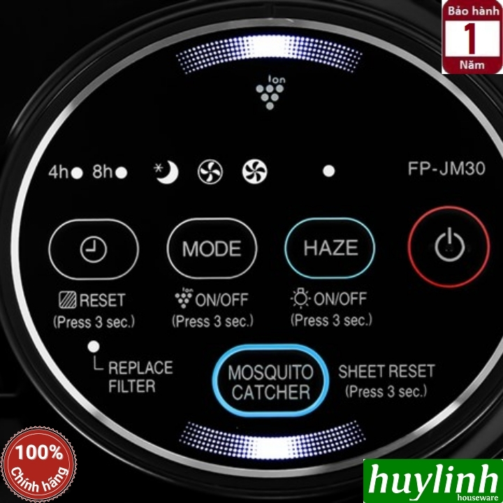 Máy lọc không khí bắt muỗi Sharp FP-JM30V-B 5