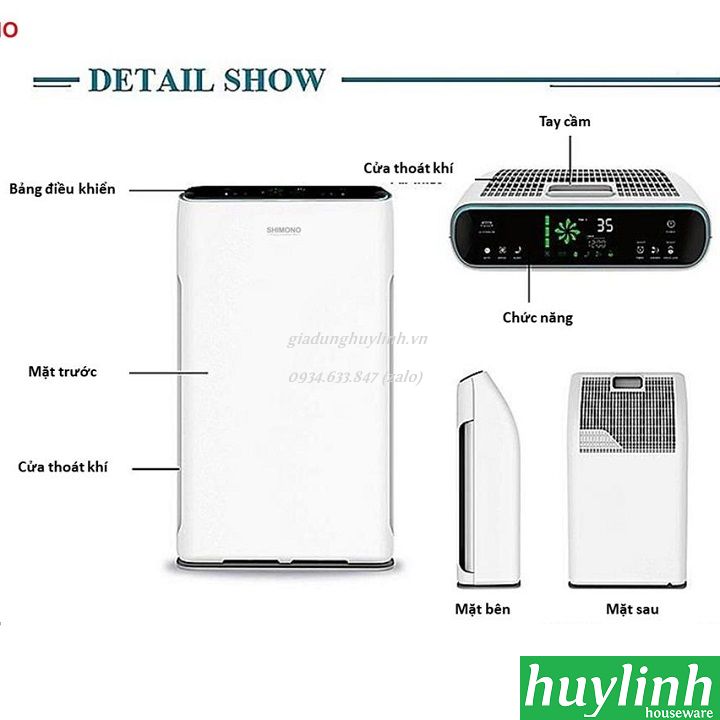 Máy lọc không khí Shimono SM-AP320CAV - 50m2 2