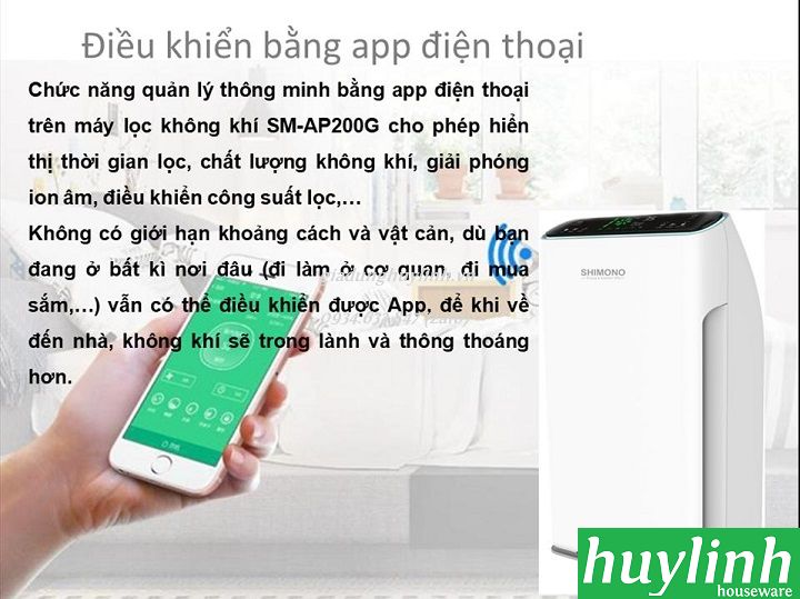 Máy lọc không khí Shimono SM-AP320CAV - 50m2 5
