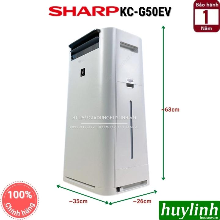 Máy lọc không khí và tạo ẩm Sharp KC-G50EV-W - 38m2 2