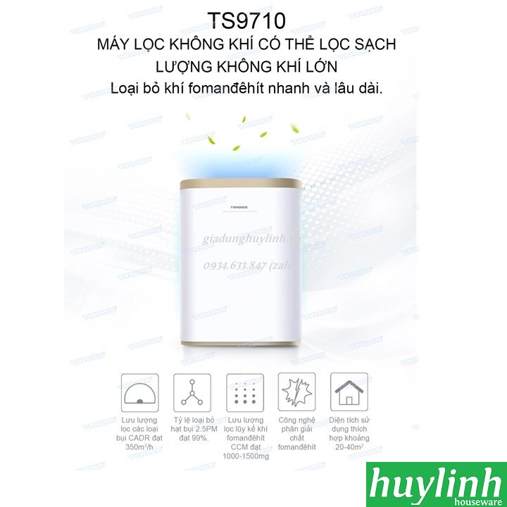 Máy lọc không khí Tiross TS9710 - 20 - 40m2 4