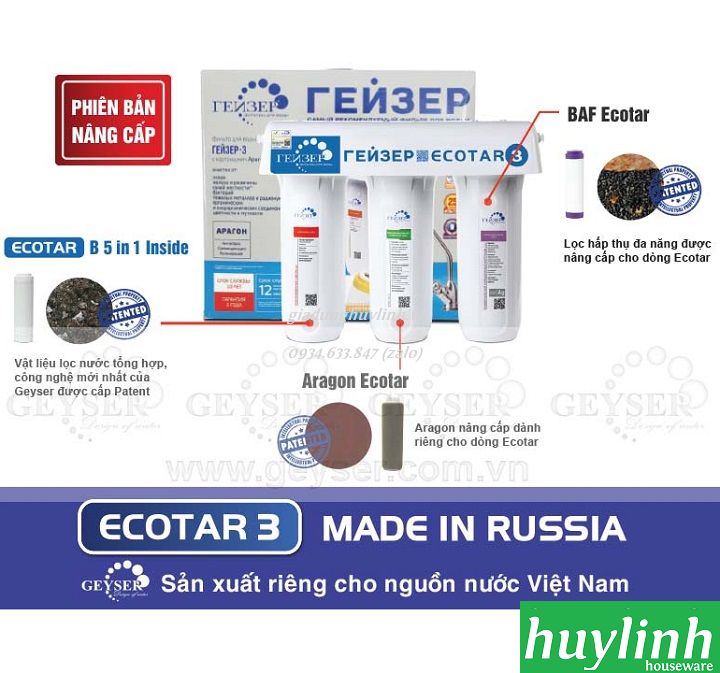 Máy lọc nước Nano Geyser Ecotar 3 – made in Russia Nga 2