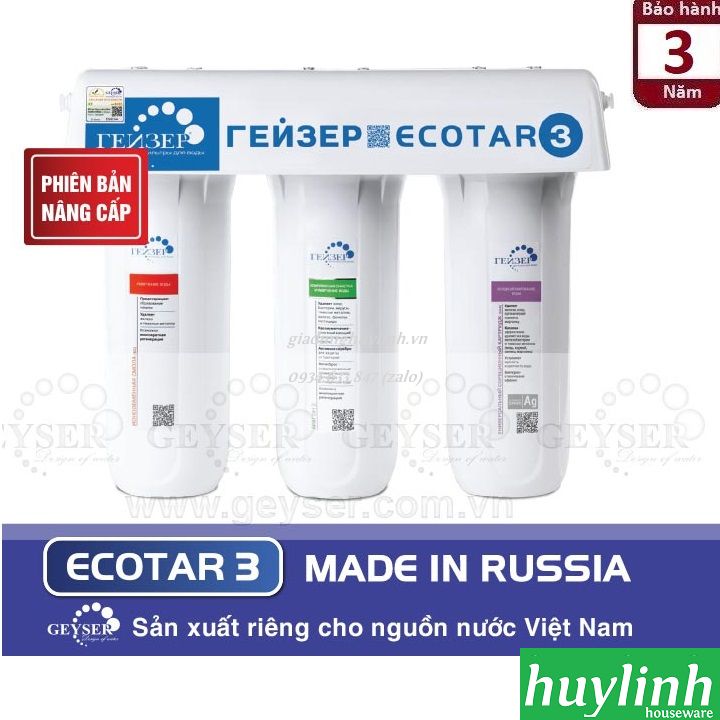Máy lọc nước Nano Geyser Ecotar 3 – made in Russia Nga