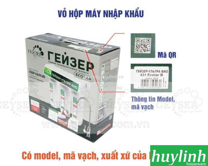 Máy lọc nước Nano Geyser Ecotar 4 - Nhập khẩu LB Nga - Russia 3