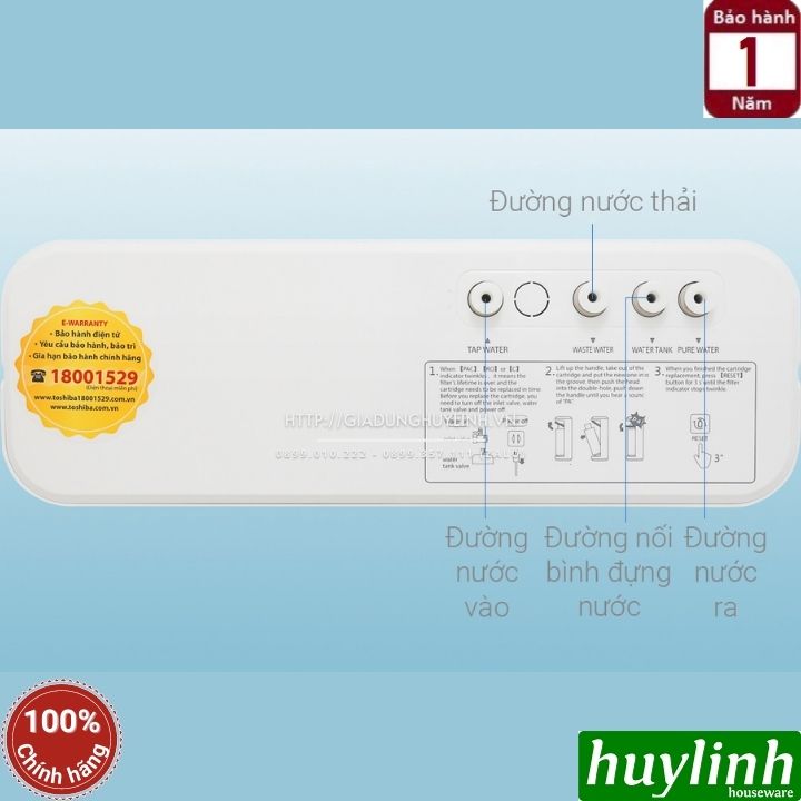 Máy lọc nước RO Toshiba TWP-N1686UV - 3 lõi cao cấp 5